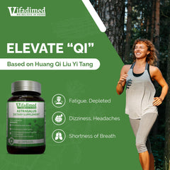 Huang Qi extract in VIFADIMED formula aids respiratory comfort.