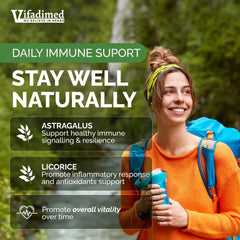 Close-up of VIFADIMED capsules for consistent, easy daily dosing.