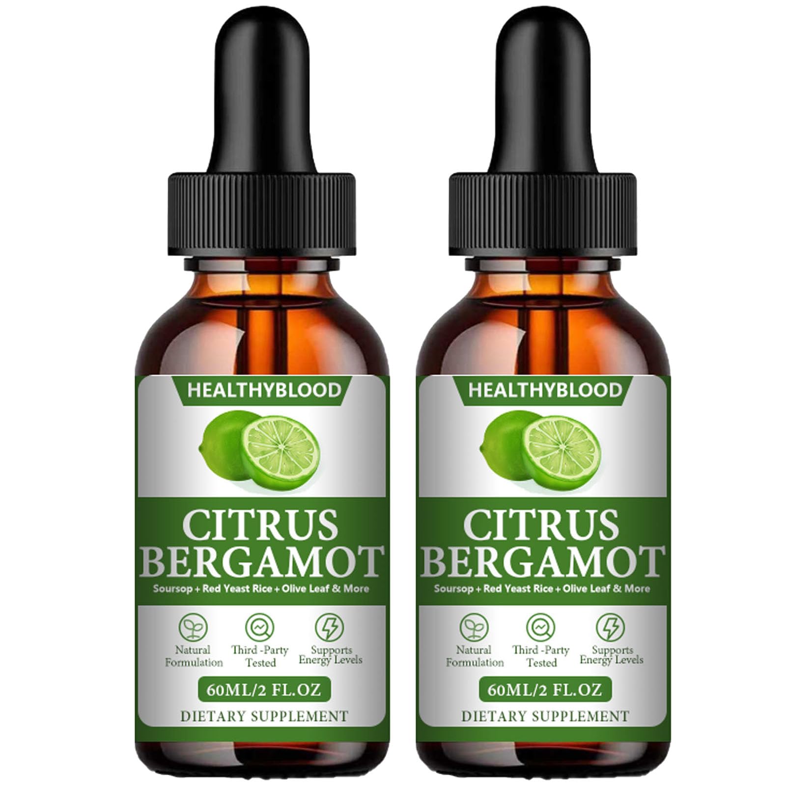 Vivikig HealthyBlood citrus bergamot drops bottle for easy daily wellness support