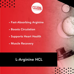Vivion USP-grade L-Arginine Monohydrochloride with high purity for tablet and capsule manufacturing.