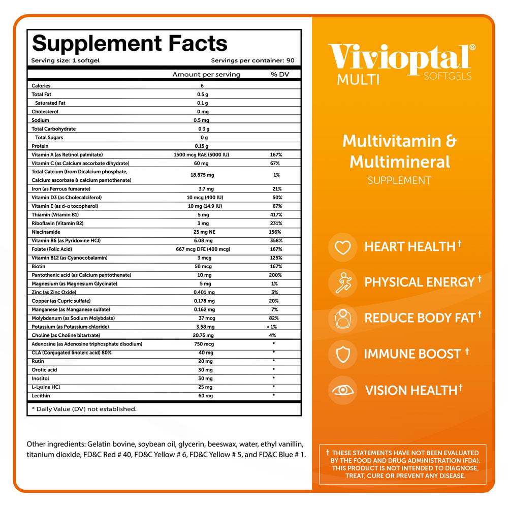 Vivioptal Multi daily routine scene with a single softgel for intake.
