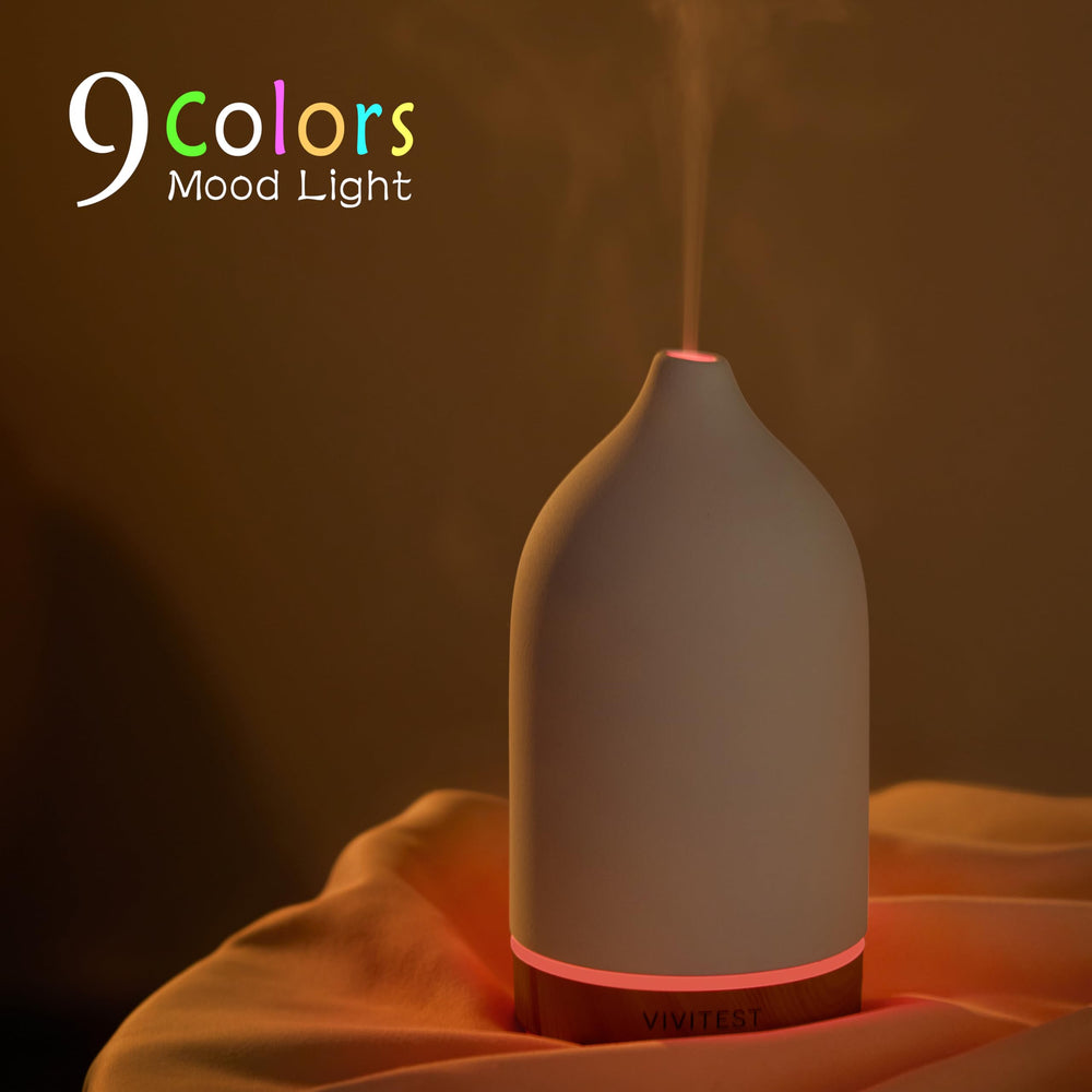 VIVITEST ceramic diffuser close-up of the handmade cover.