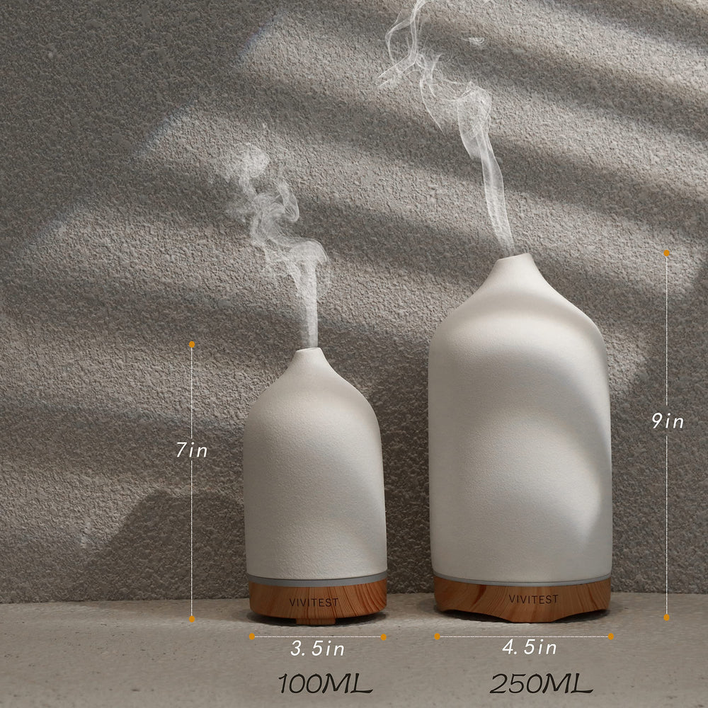 VIVITEST diffuser in a cozy room setup with ambient lighting.