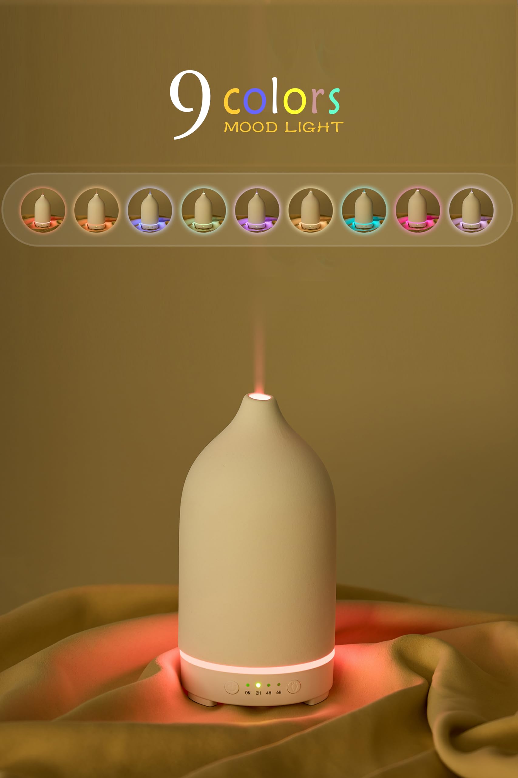 VIVITEST nine LED colors for customizable ambient lighting