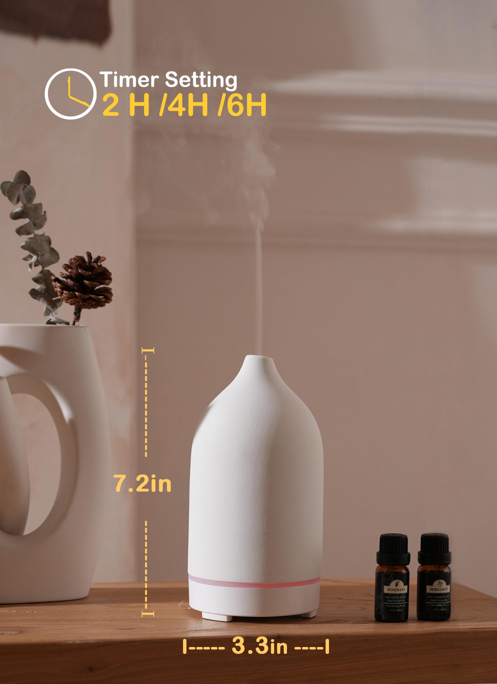 VIVITEST diffuser timer settings for flexible scheduling
