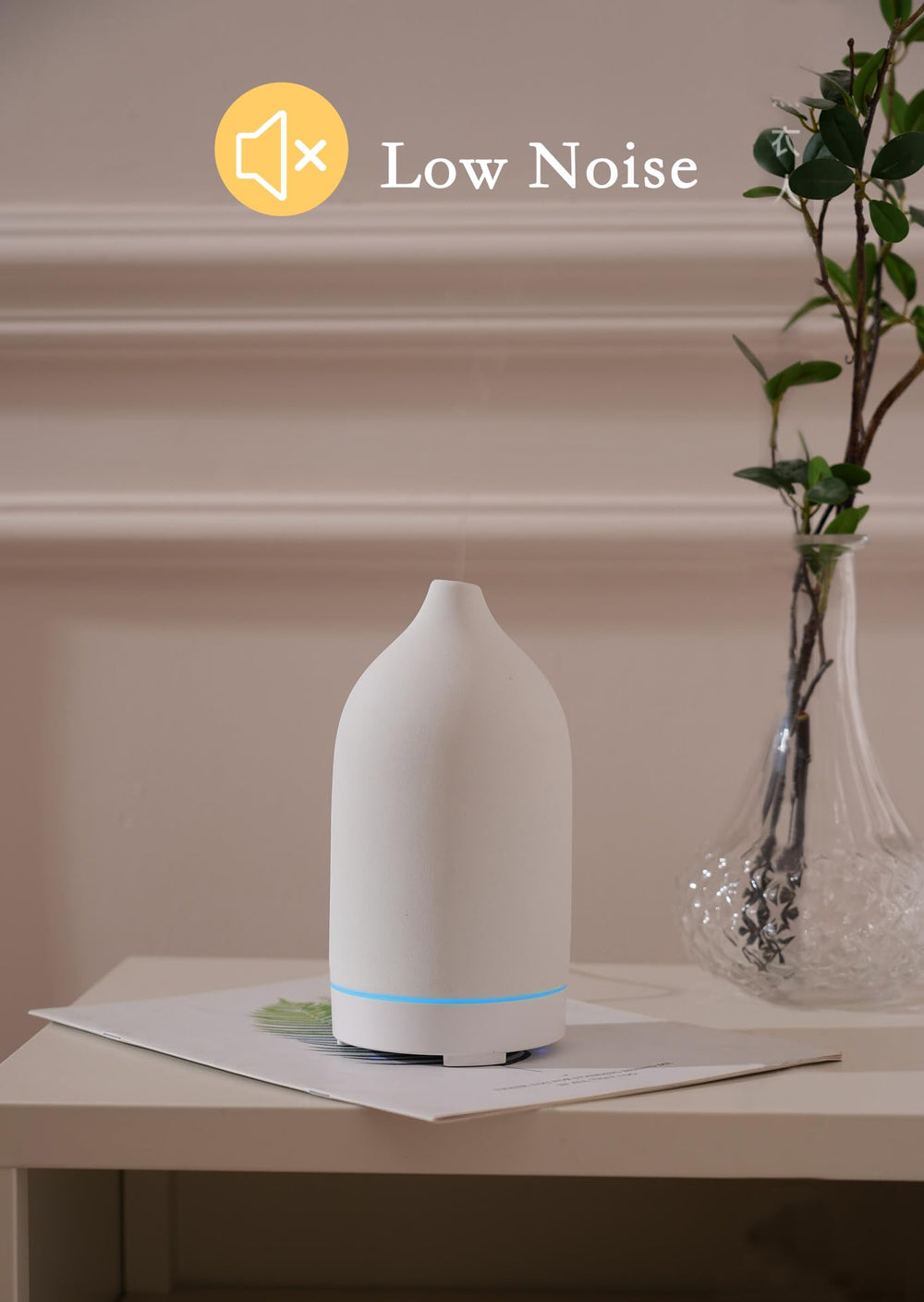 VIVITEST white stone diffuser design complements modern interiors