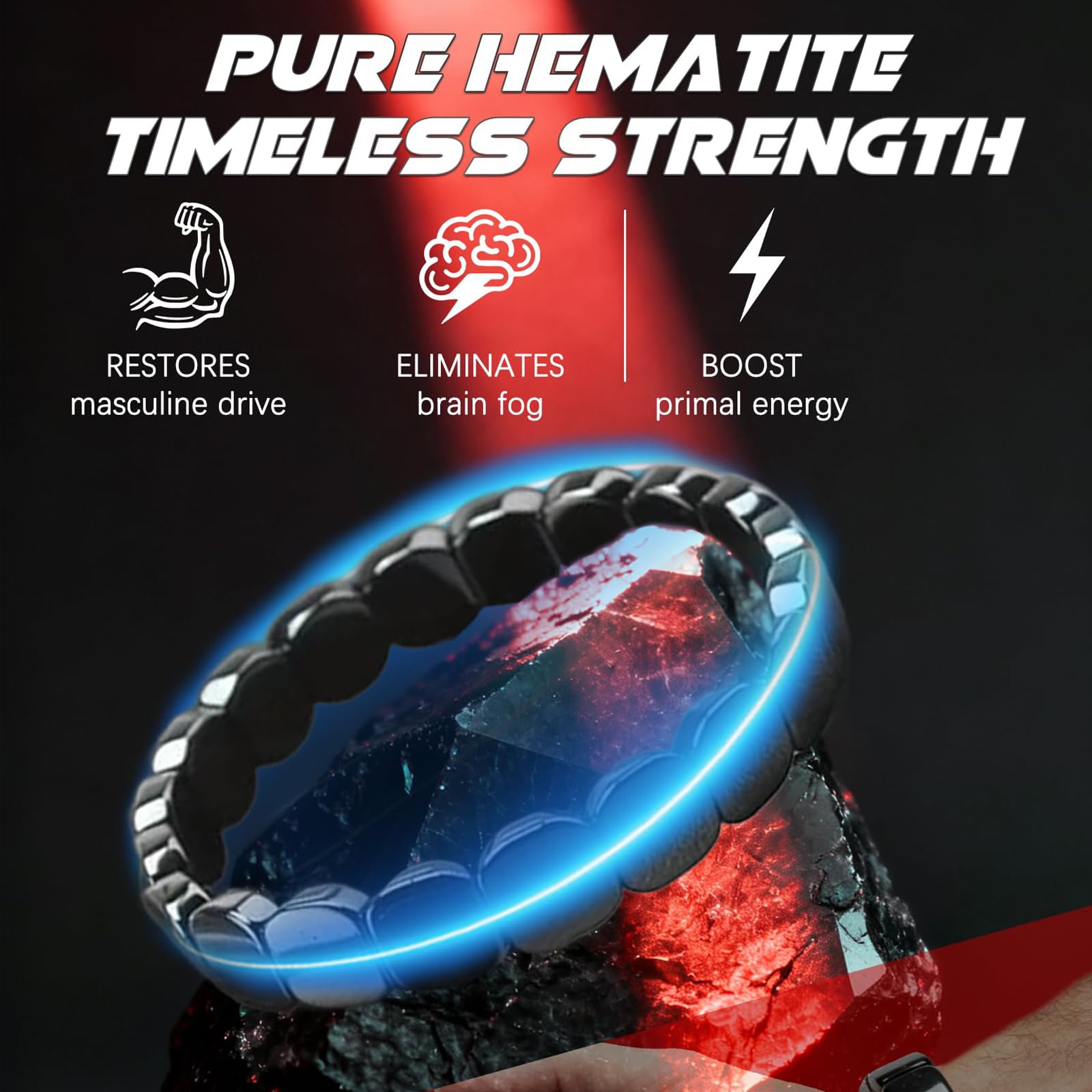 VIVIZEN Hemoy bracelet with elastic nylon thread for comfortable fit.