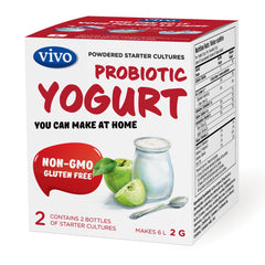 VIVO probiotic yogurt starter 5-box display for family use and daily yogurt