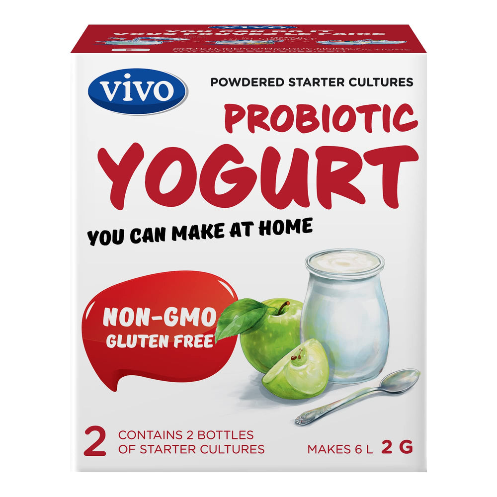 VIVO starter bottles pouring yogurt ideal for quick breakfast or snack