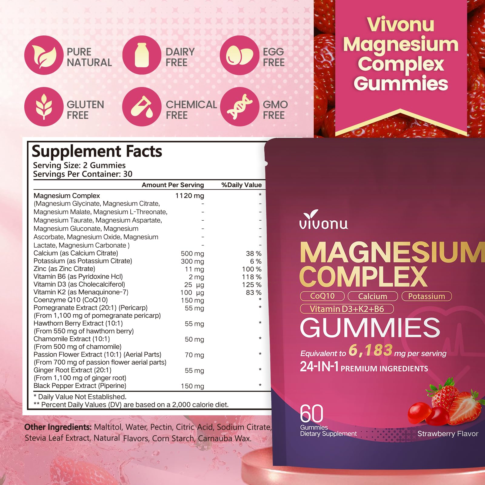 VivoNu 24-in-1 Magnesium Gummies nighttime-relaxation setting.