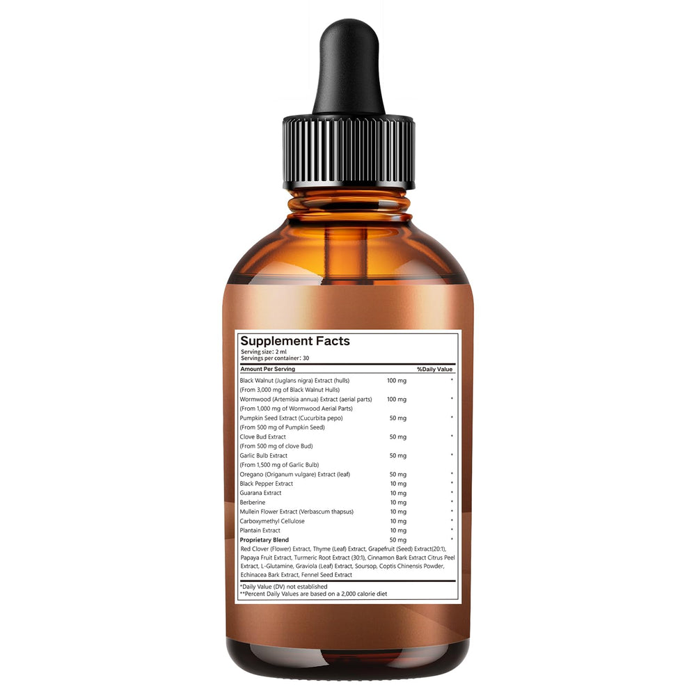 VivoNu tincture nutrition facts panel visible for informed selection.