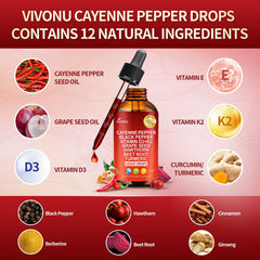 Dropper in use for VivoNu Cayenne Drops, convenient daily dosing.