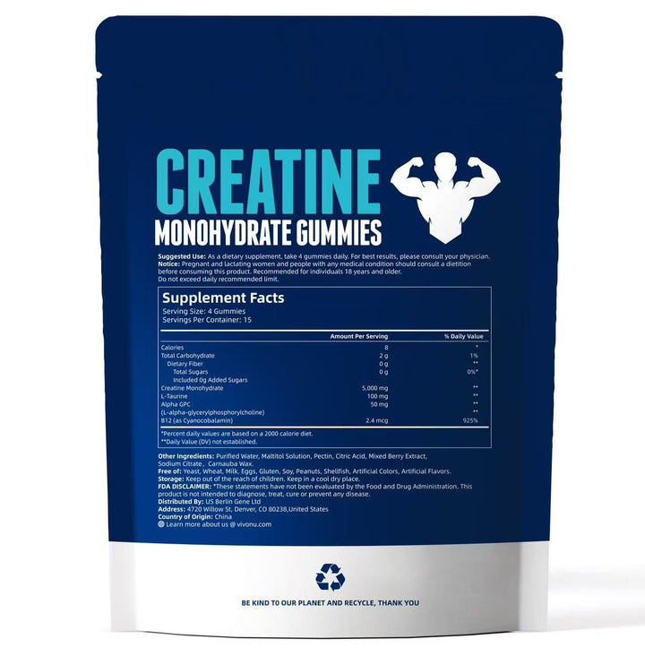 60 gummies per pouch from VivoNu branding emphasize value and convenience.