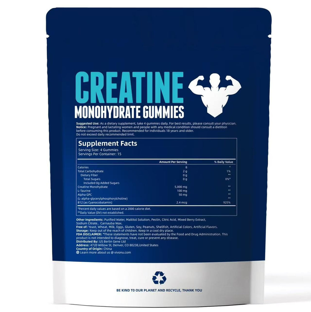 60 gummies per pouch from VivoNu branding emphasize value and convenience.