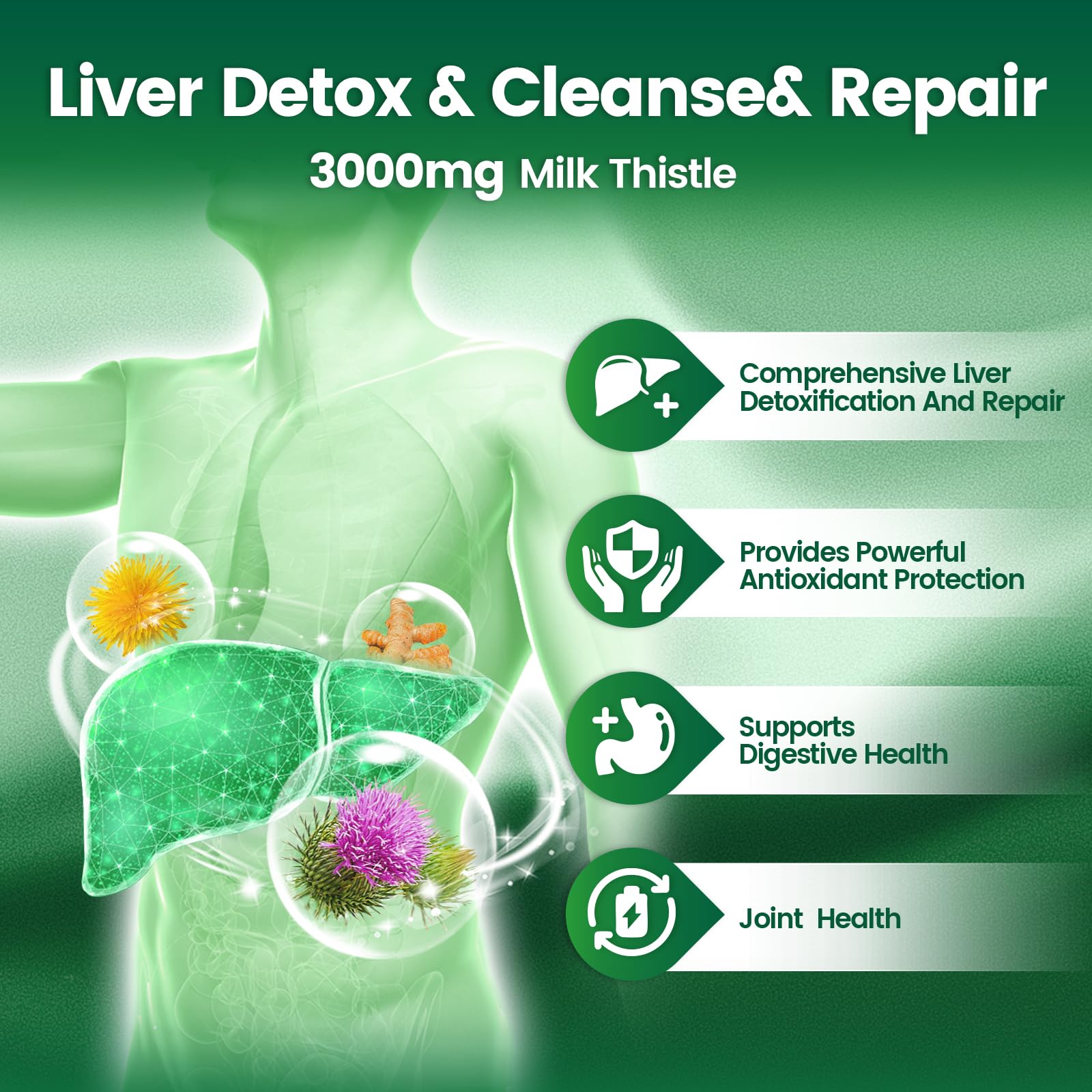 VivoNu Milk Thistle softgels close-up showing easy to swallow capsules.