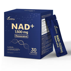 VivoNu Nad Liquid bottle front, ready for daily on-the-go energy support.