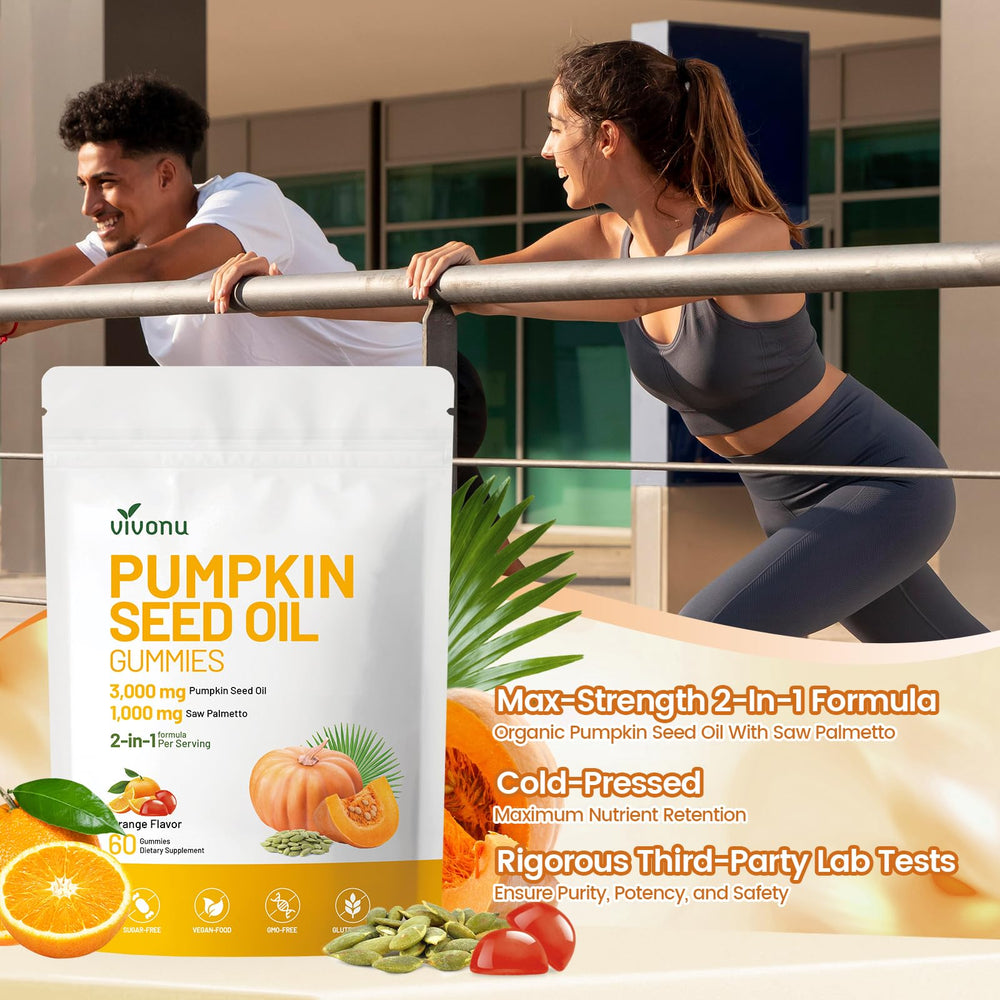 Vivonu saw palmetto gummies emphasizing prostate and urinary comfort.
