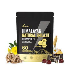 VivoNu Shilajit Gummies close-up texture and natural color