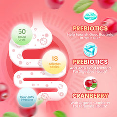 Front of VivoNu Viginal Probiotics pouch showing vegan gluten-free halal options.