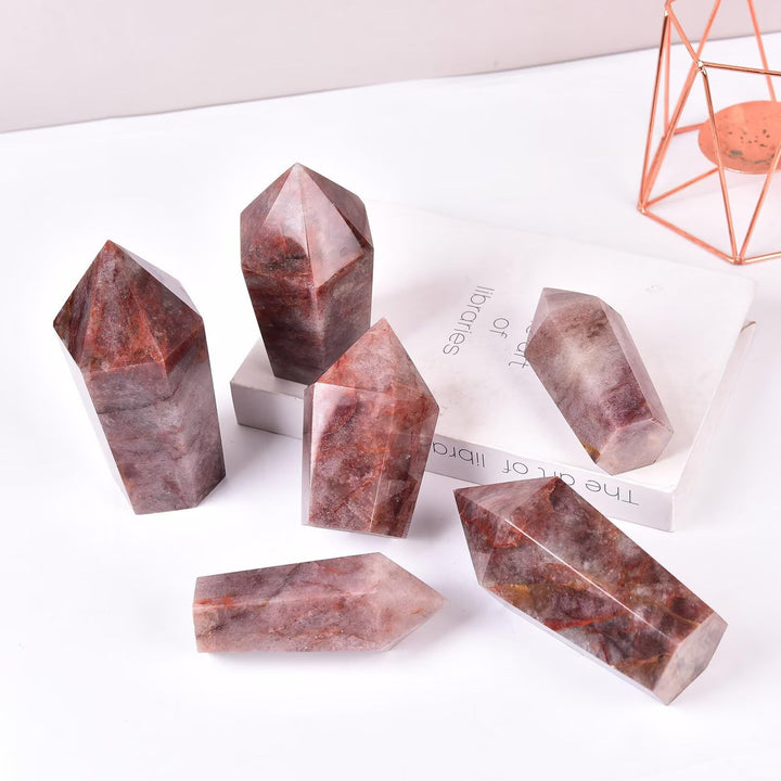 Crystal collection piece, VIZYTOU hematoid quartz complements other minerals