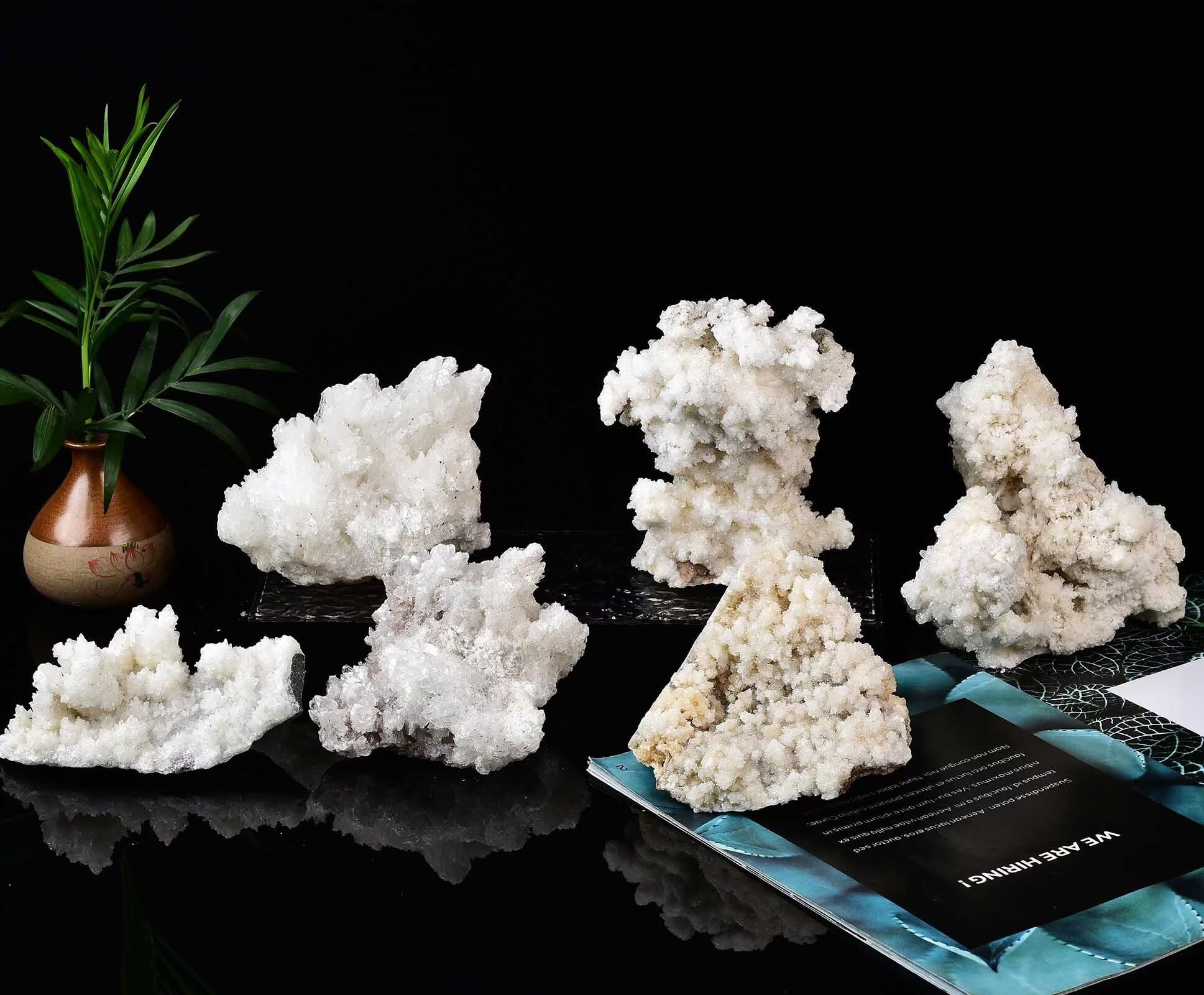 VIZYTOU handmade crystal cluster with natural variations inspires wonder.