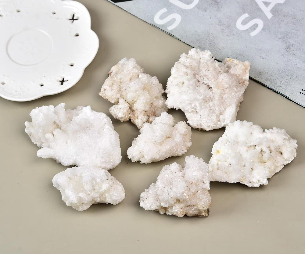 VIZYTOU office crystal cluster decor elevates workspace aesthetics.