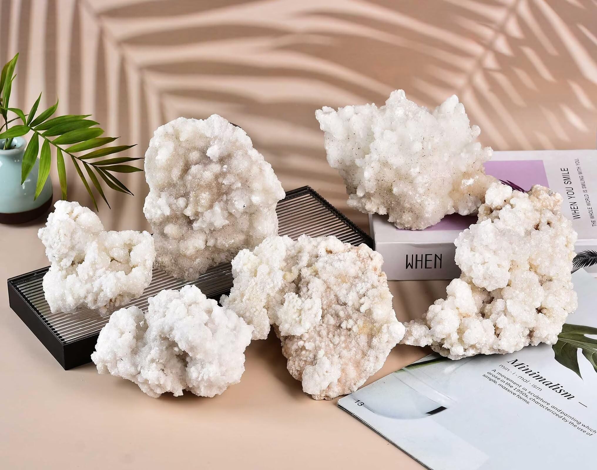 VIZYTOU raw quartz mineral cluster as a thoughtful gift idea.