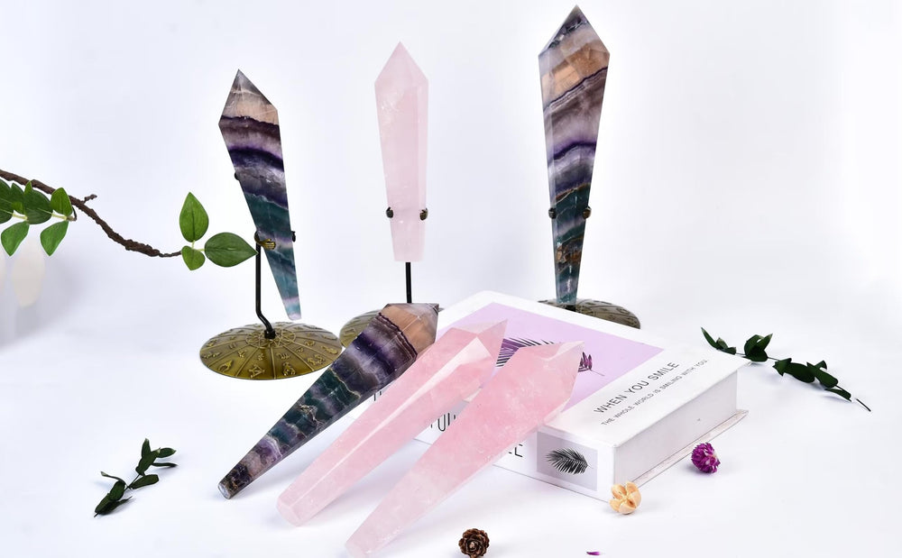 VIZYTOU Rose Quartz Wand makes a thoughtful gift for crystal lovers