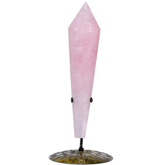VIZYTOU Rose Quartz Wand Point for meditation and energy focus