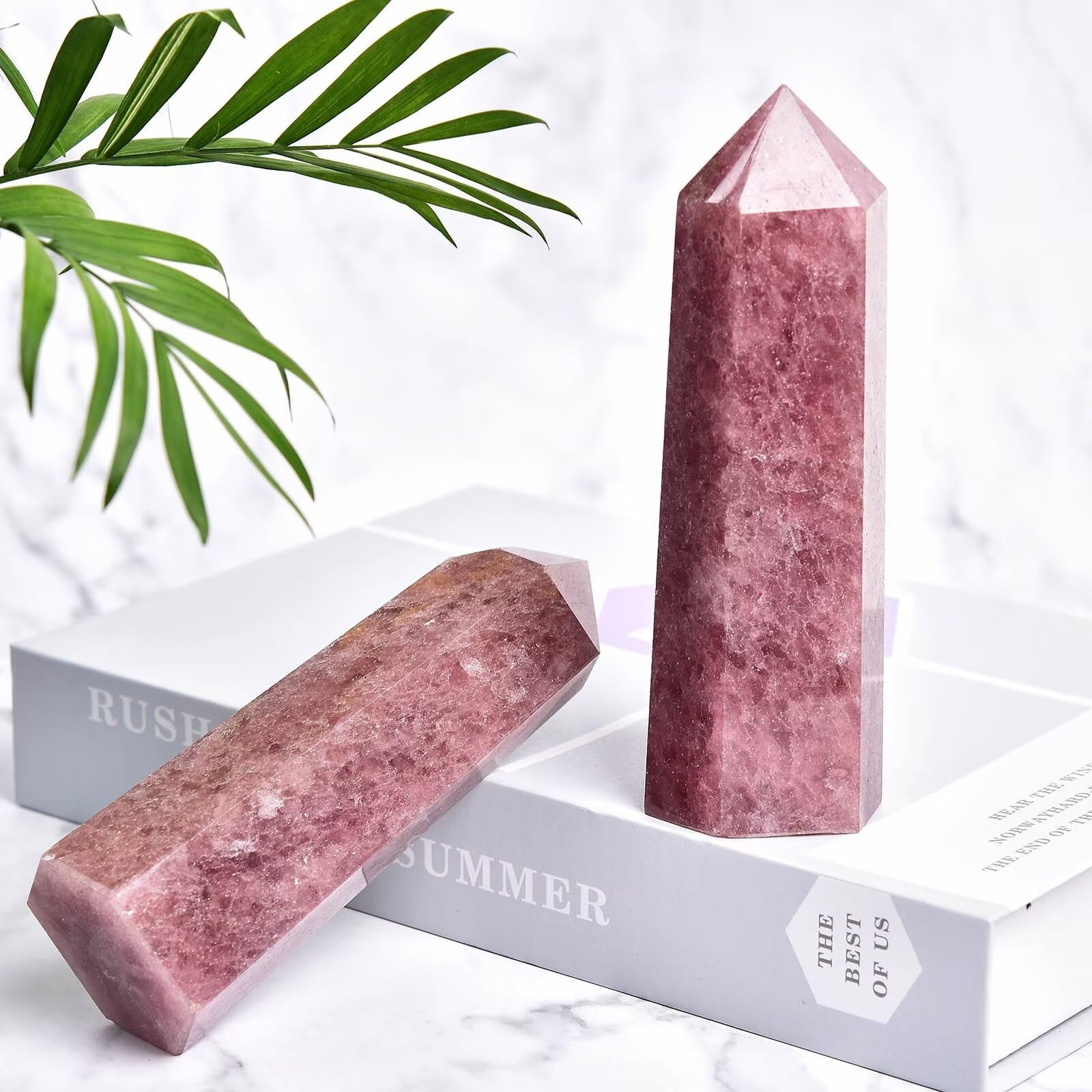 Vizytou strawberry stone wand makes a striking crystal lovers gift