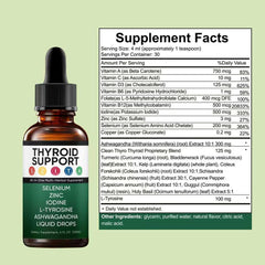 Vlsdoin Kindled Thyroid Support Drops dropper releasing formula for easy daily dosing