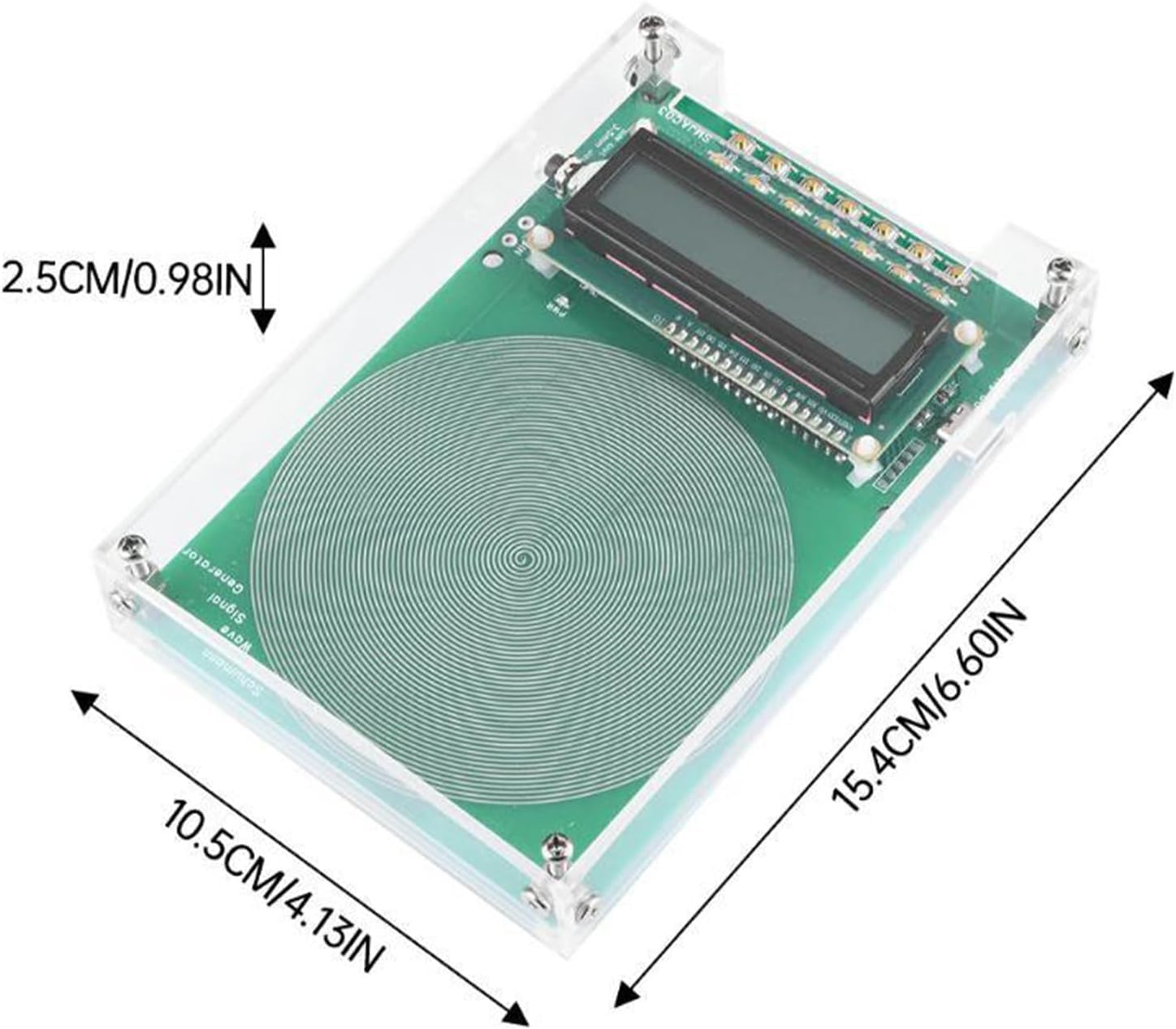 VLSQHNCF Schumann generator displays adjustable range for versatile sound experiments