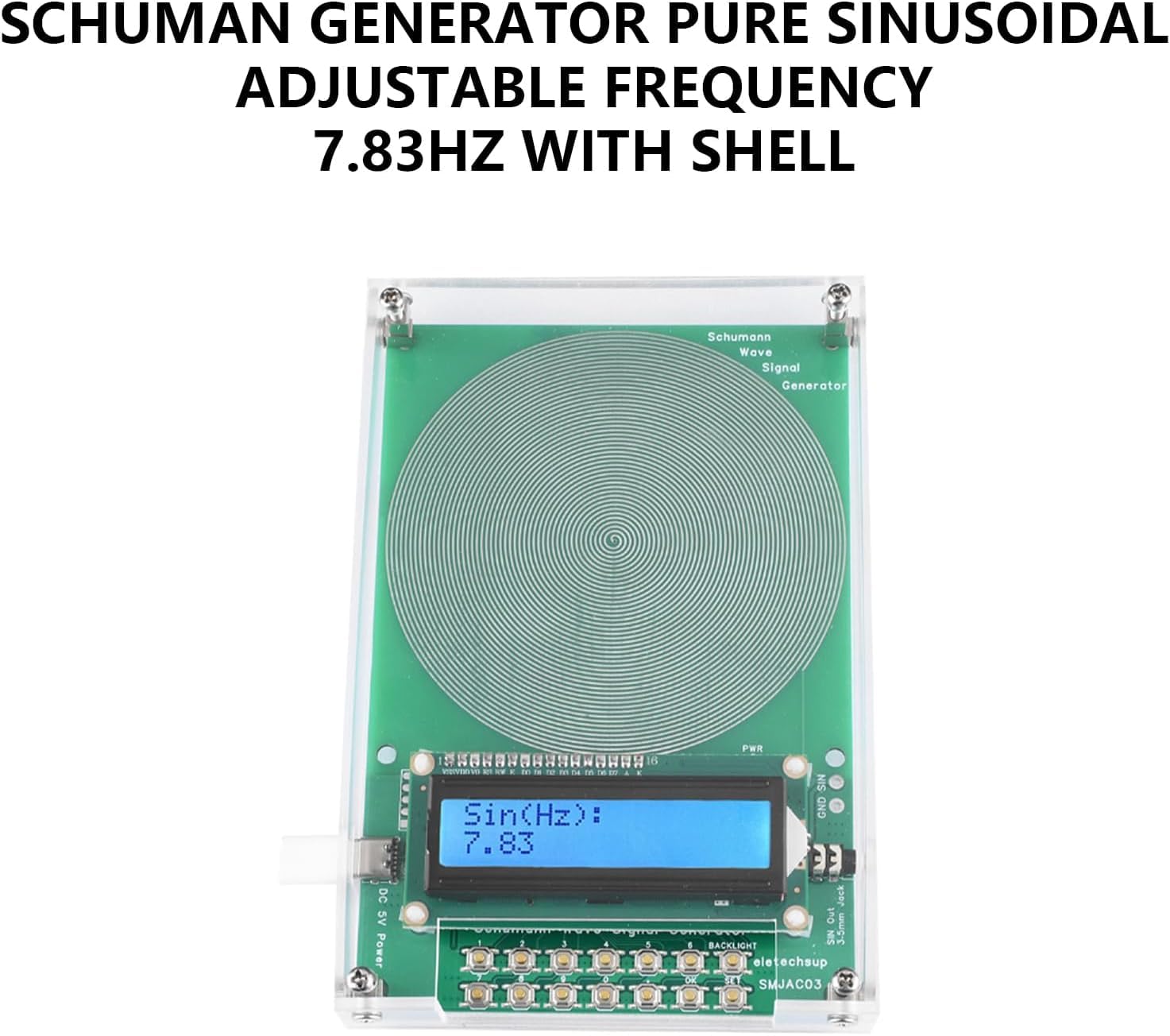 VLSQHNCF Schumann generator side view showing portable size