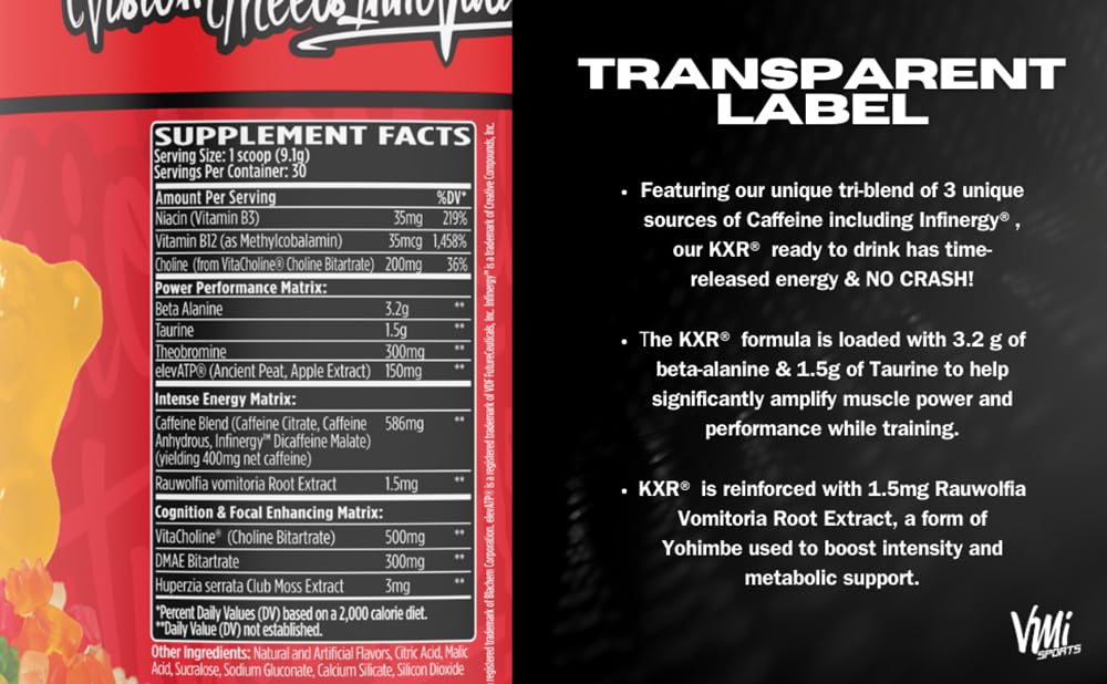 VMI Sports KXR Original Pink Lemonade shaker ready for use.