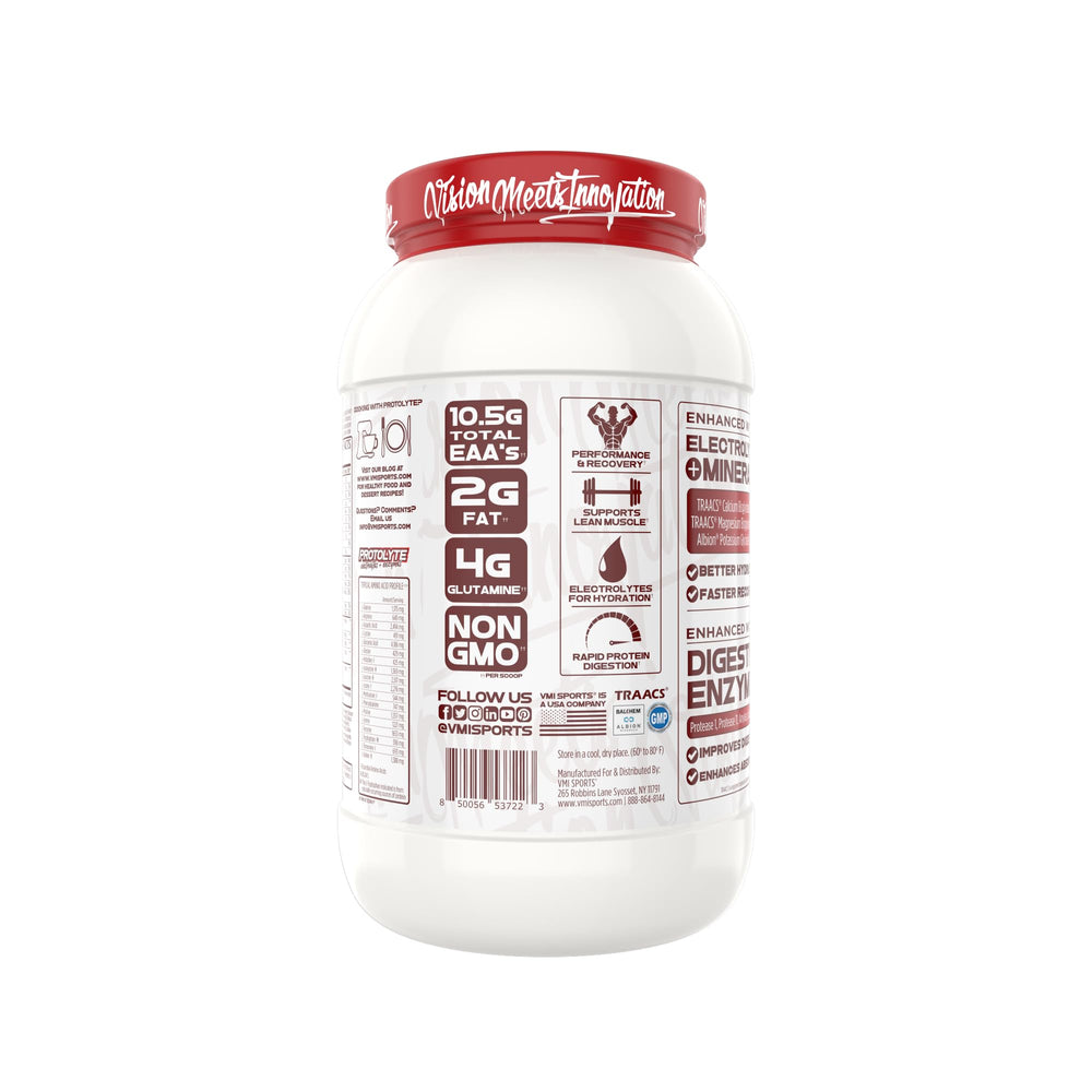 Close up of ProtoLyte powder highlighting protein content.