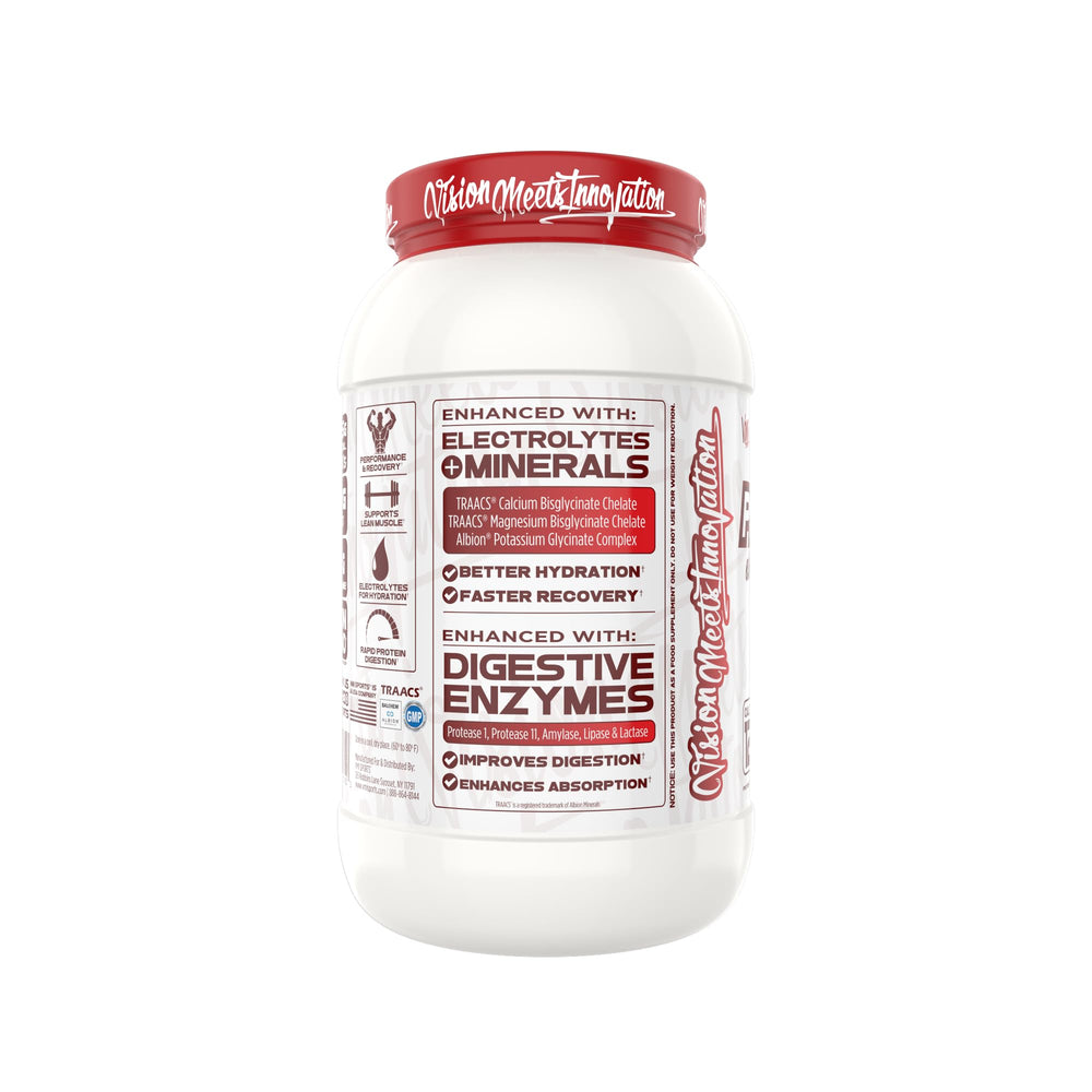 ProtoLyte shake beside glass highlighting hydration and flavor.