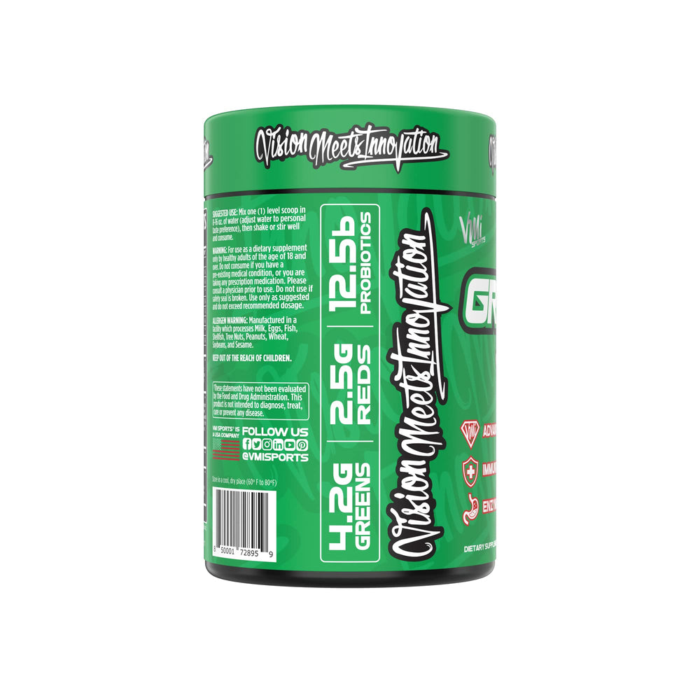 VMI Sports Raspberry Lemonade flavor powder ready to mix.