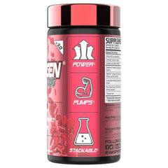 VMI Sports Vasogen Ultra capsules being poured into hand for pre-workout use.