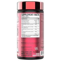 VMI Sports Vasogen Ultra label detail showing Hawthorn and VitaBerry ingredients.