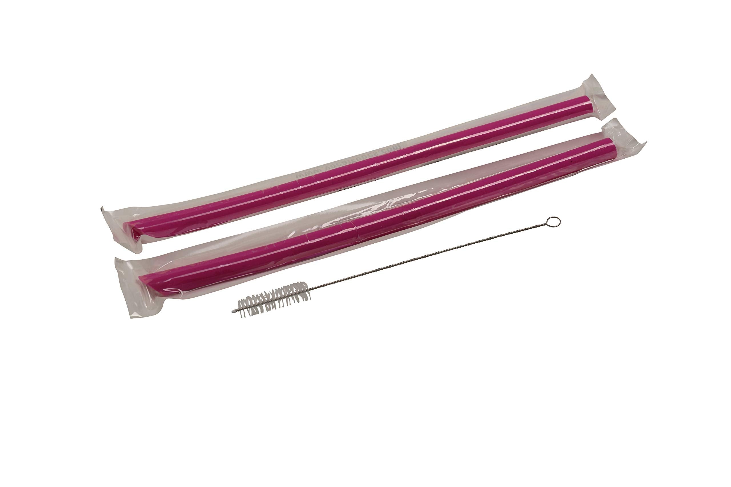 Vocal Tubes pink straw with instruction card for quick start.