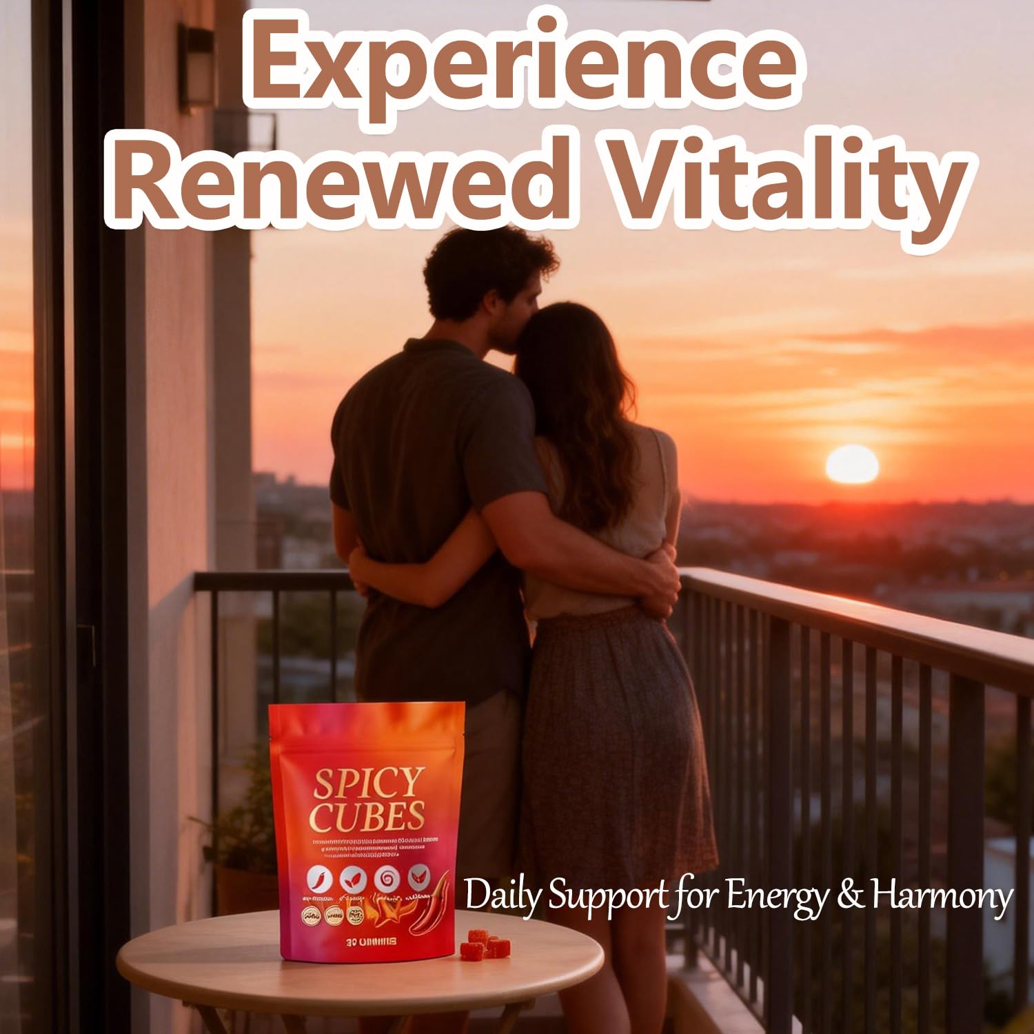 Voererh Spicy Cubes in hand, suggesting easy handling and mindful consumption