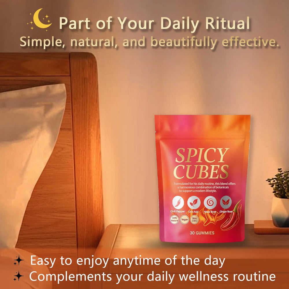 Voererh Spicy Cubes open-pack scene emphasizing convenient on-the-go moments