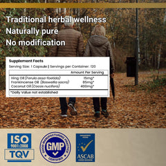 Voll Santé Hing packaging emphasizes clean-label, non-GMO, gluten-free capsules.