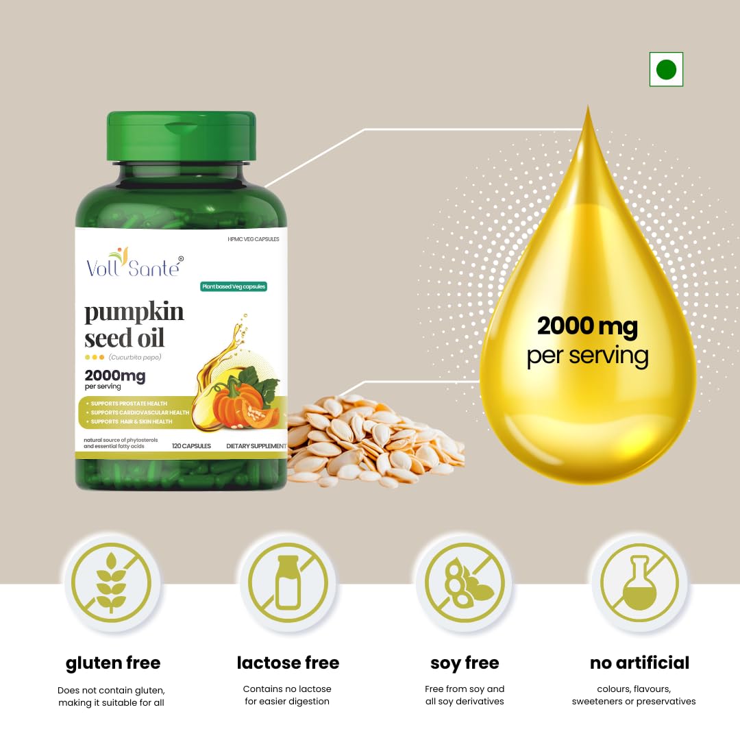 Voll Santé capsule close-up highlights cold-pressed oil for skin and hair support