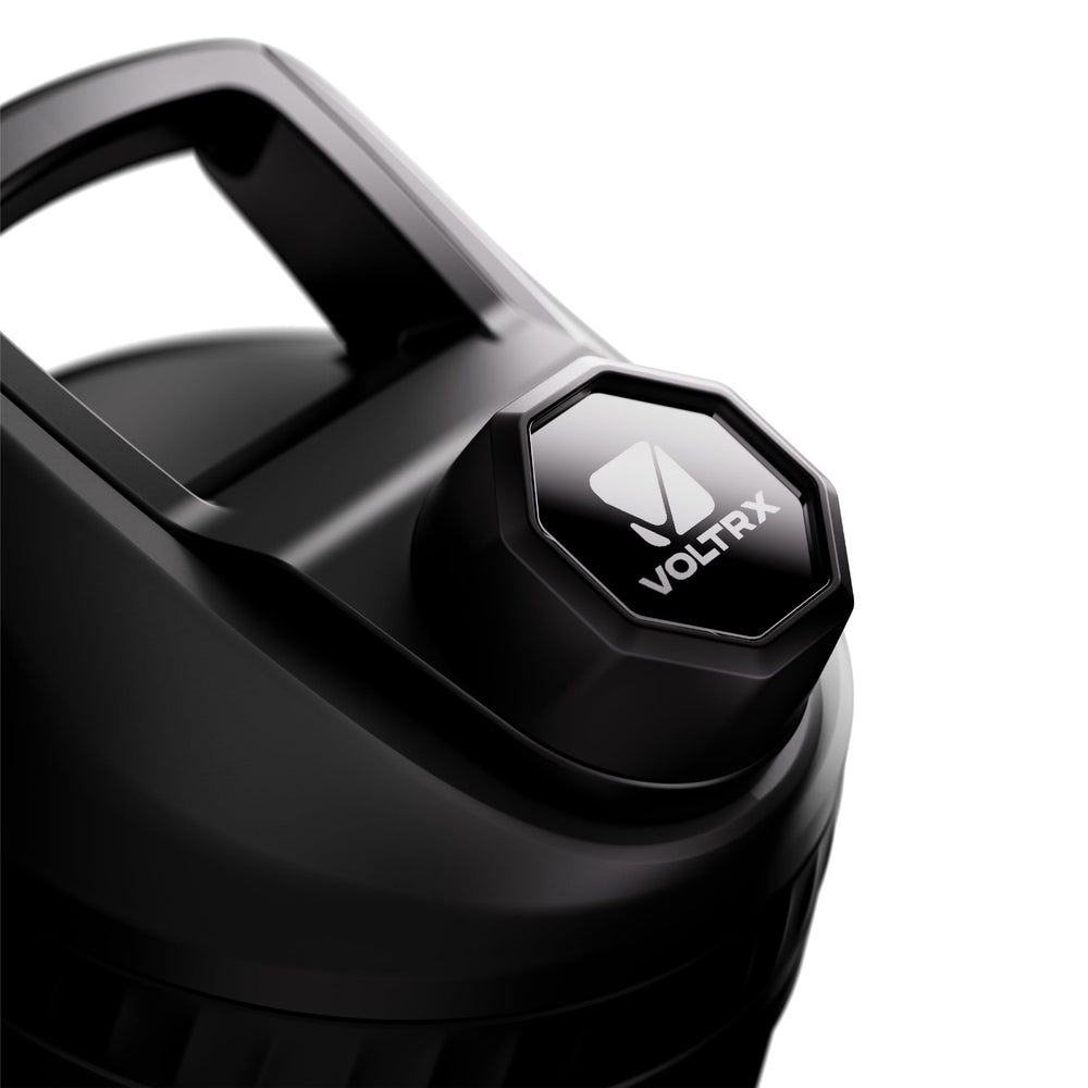 Voltrx ChillMix cap closed demonstrating spill-proof seal for travel.