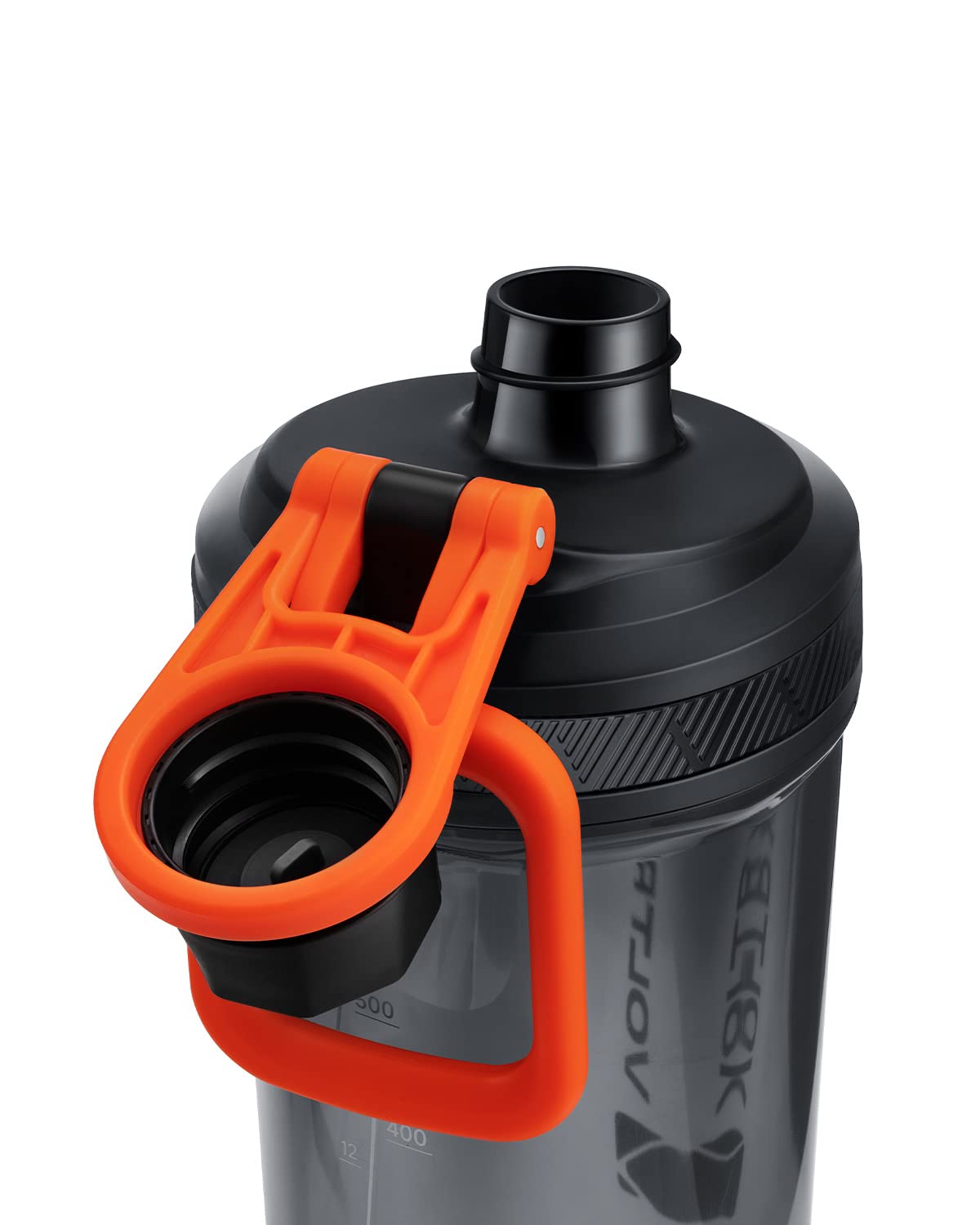 VOLTRX shaker bottle with leak-proof lid for safe travel and spill-free sipping.