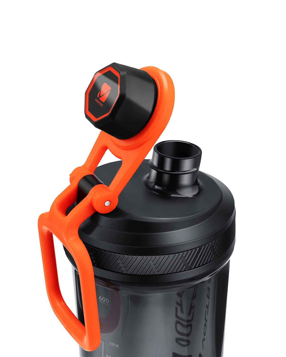 VOLTRX shaker's long-lasting battery supports many stirring cycles.