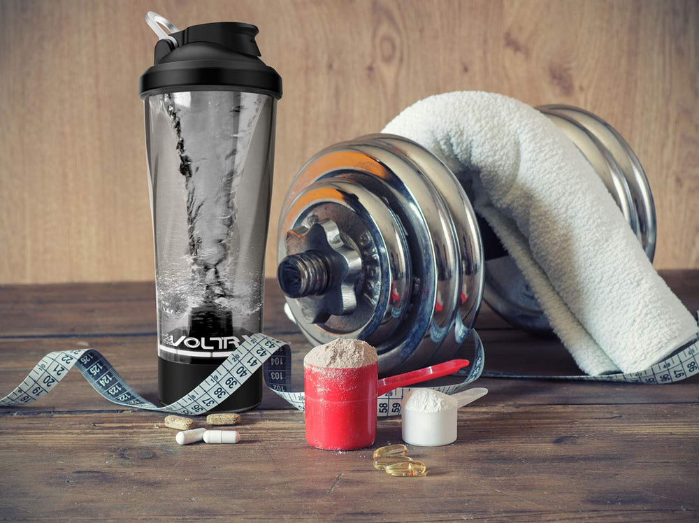 VOLTRX VortexBoost 24oz cap and pour area for easy serving.