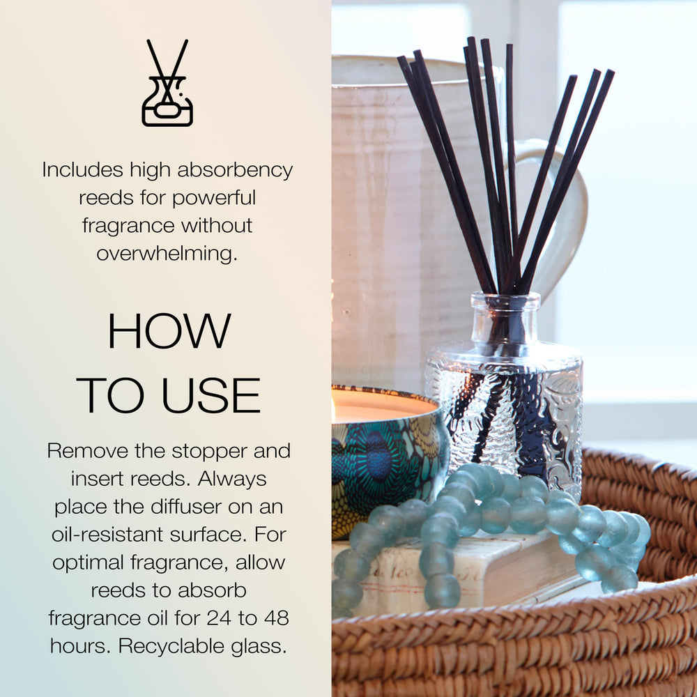 Voluspa lavender fragrance blend freshens bathrooms with a serene atmosphere