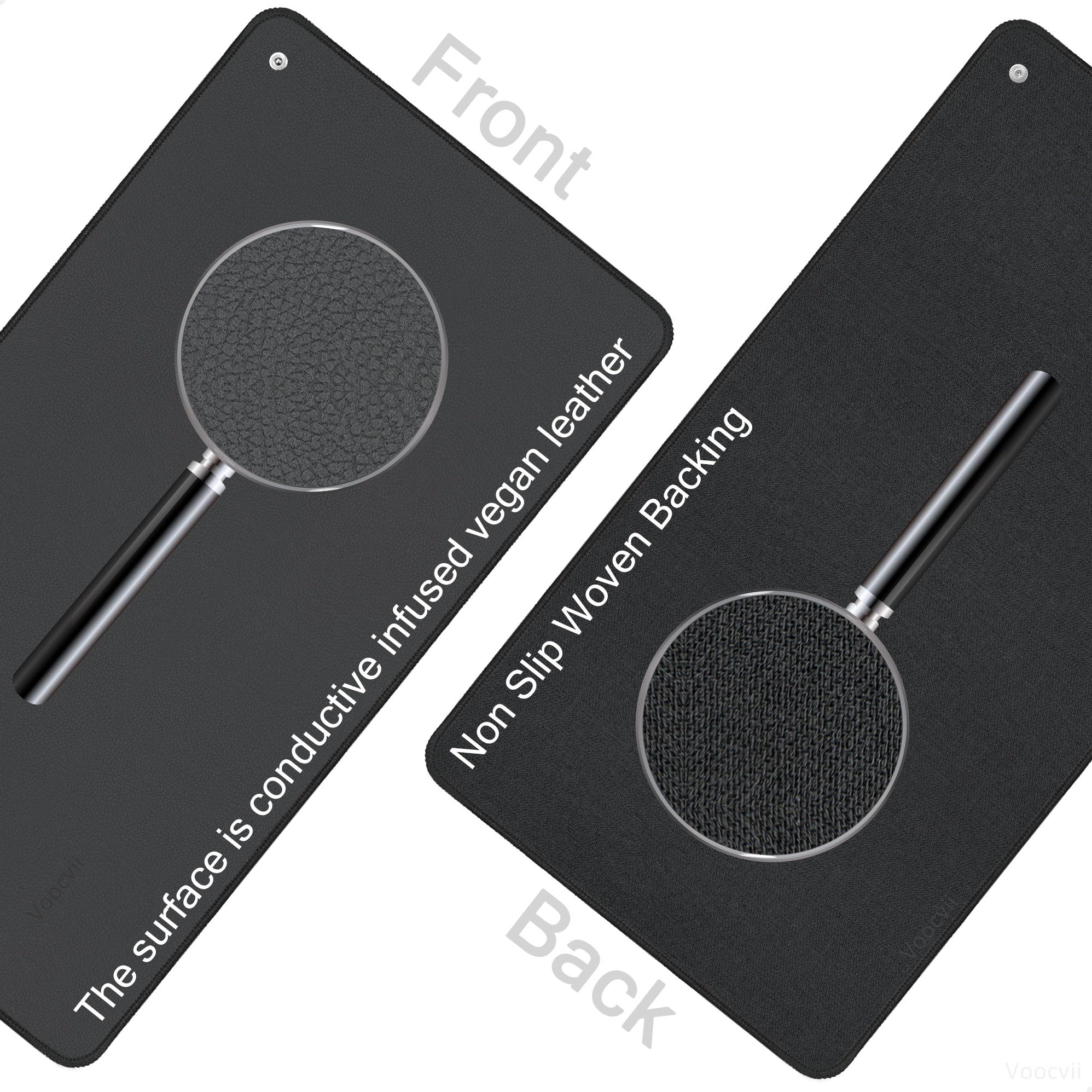 Voocvii grounding mat on desk for focused work sessions